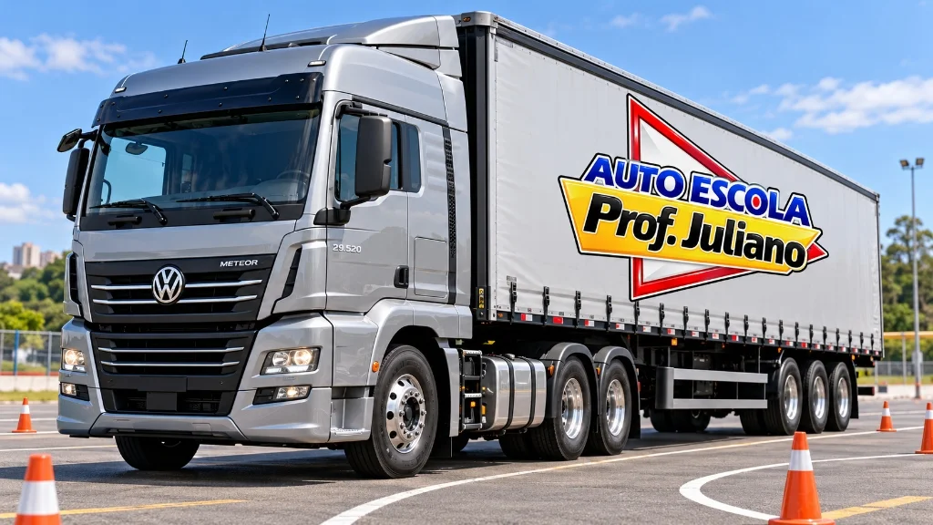 Carreta Volkswagen Meteor Categoria E Auto Escola Professor Juliano